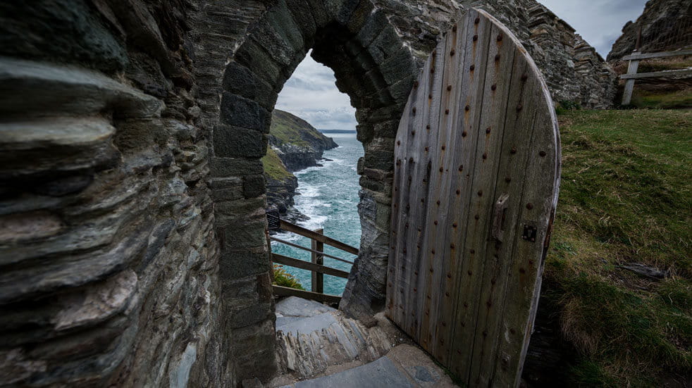 A footbridge at Tintagel Castle: a new attraction for 2020